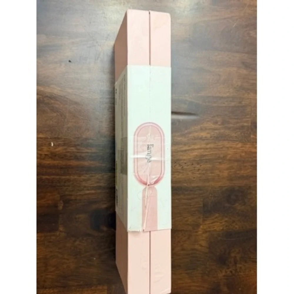 L'ange Mane Pass 2-in-1 Straightening Brush‎ Blush Pink Ceramic Hair Tool